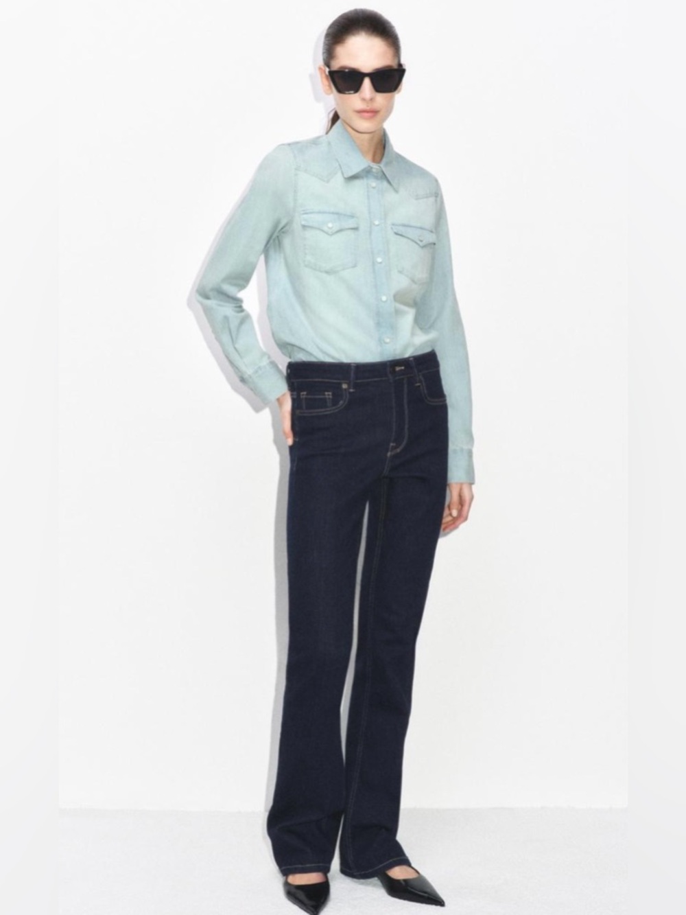 Zara High Rise Bootcut Size 10